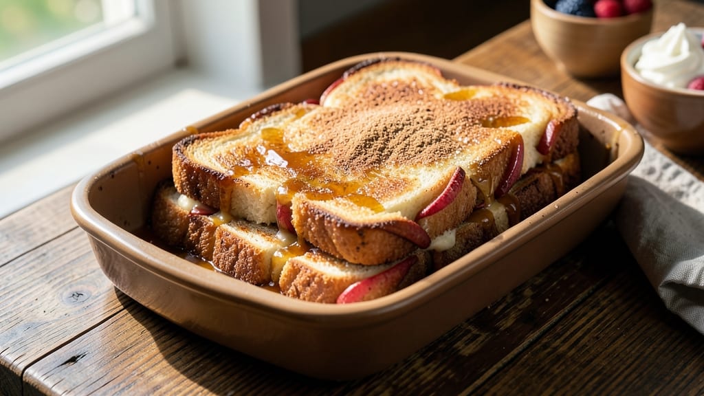 Fried Apple French Toast Bake Recipe: Warm Spice, Crunchy Celery, and Caramelized Topping