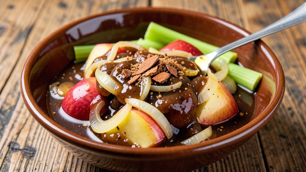 Apple Chutney Sauce Recipe: Celery-Crisp Texture and Spiced Depth Balance