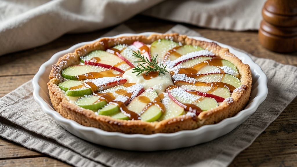 Apple Cheese Torte Recipe: Crisp Streusel Crowns Sweet Tart Layers