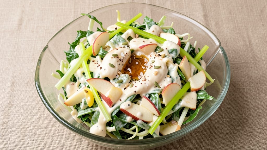 Creamy Apple Coleslaw Recipe: Celery-Pepper Crunch Meets Sweet Apple Tang