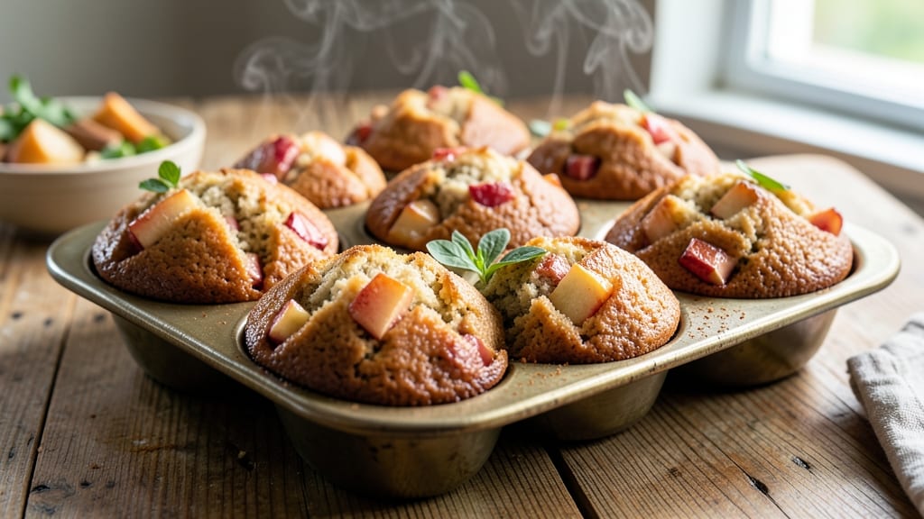 Whole Wheat Apple Muffins Recipe: Spiced Streusel-Topped Bites