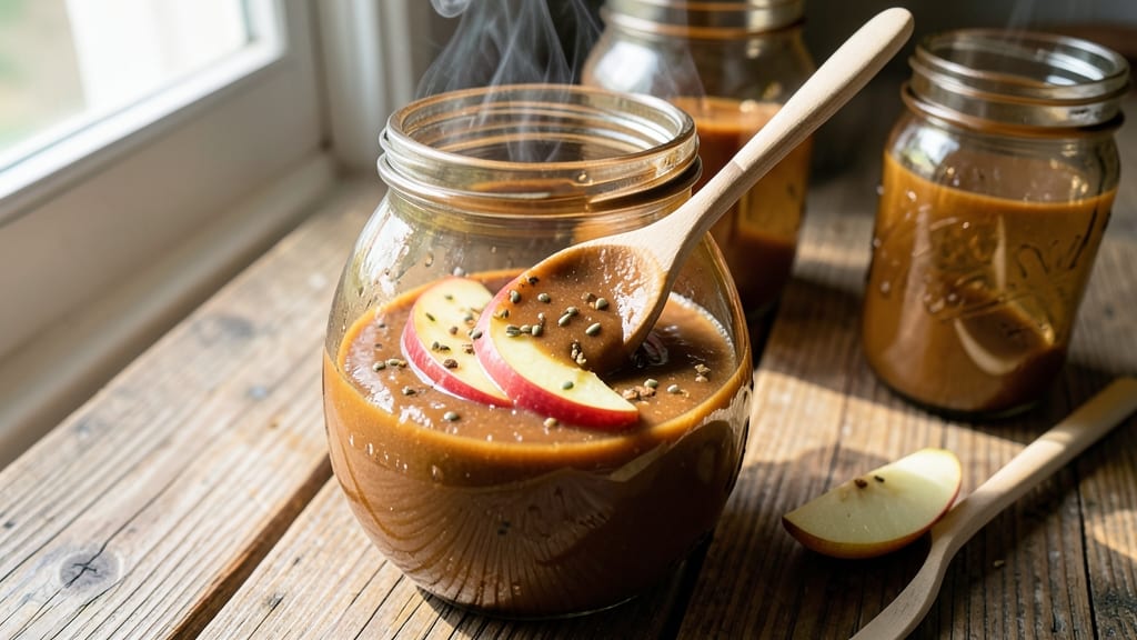 Apple Butter BBQ Sauce Canning Recipe: Layered Spice and Celery Crunch Preservation
