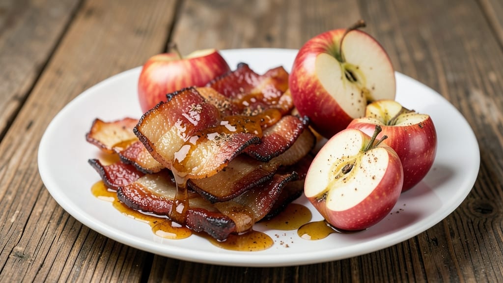 Apple Smoked Bacon Recipe: Crispy Edges and Sweet Apple Caramel Bite
