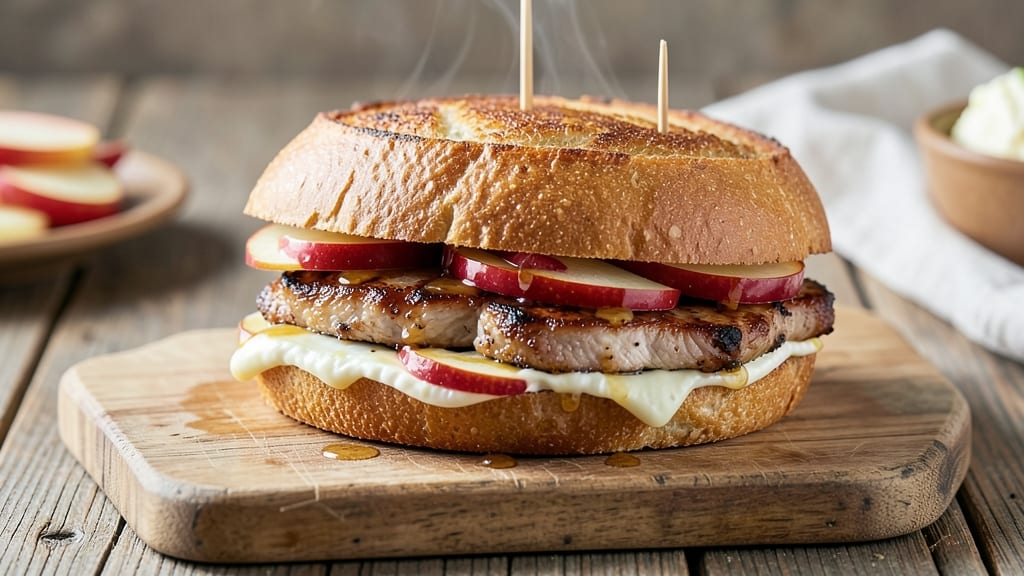 Chicken Apple Brie Sandwich Recipe: Caramelized Sweetness and Melty Cheese Bliss