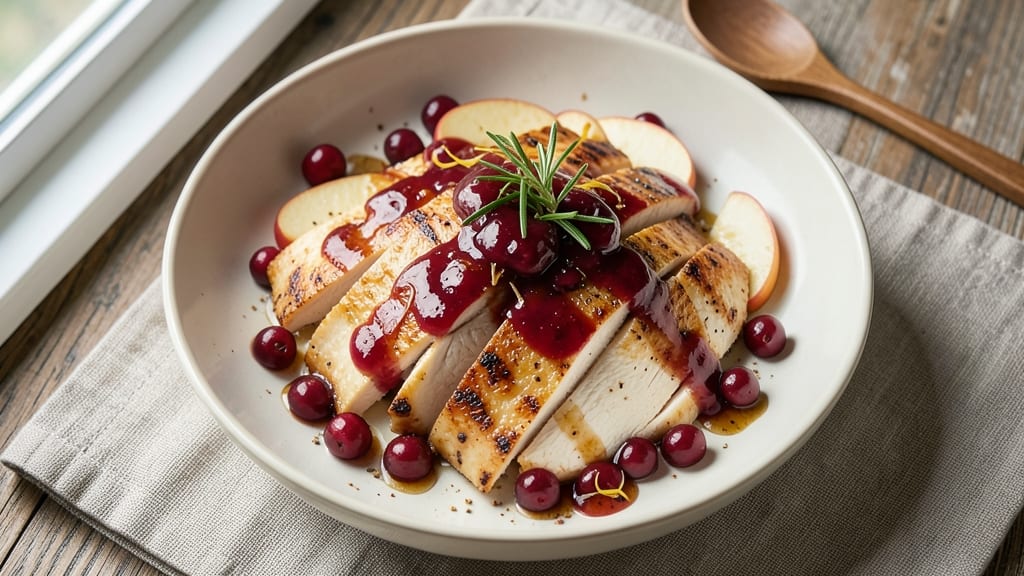 Apple Cranberry Chicken Lean Cuisine Recipe: Lean Protein with Tart-Sweet Pan Sauce