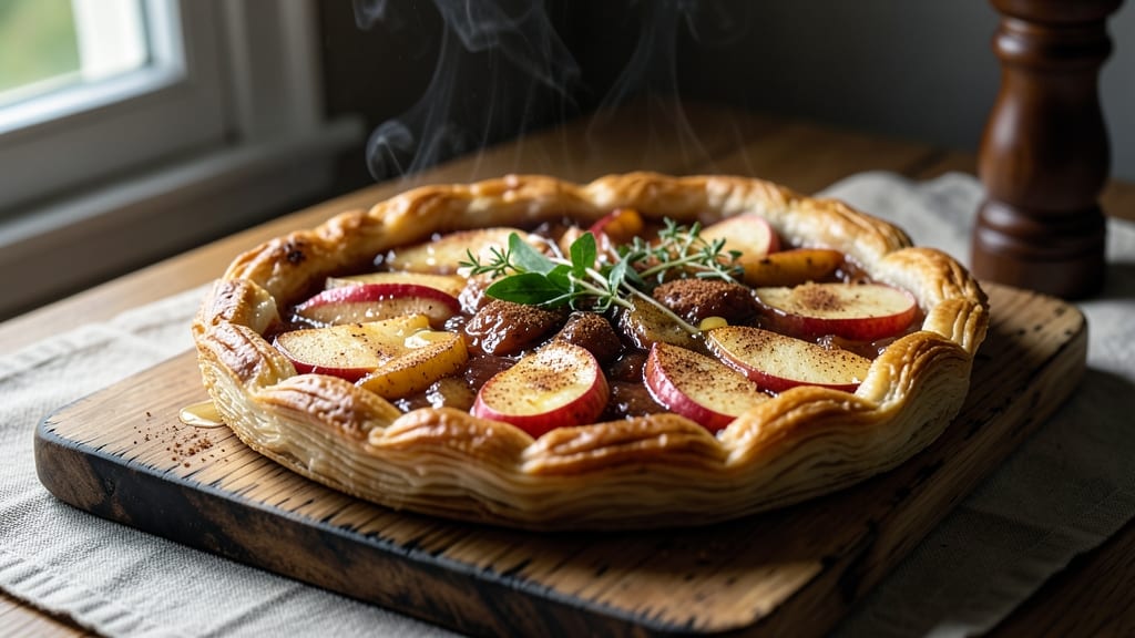 French Apple Tart Recipe With Puff Pastry: Crispy Crust and Caramelized Fruit Layers