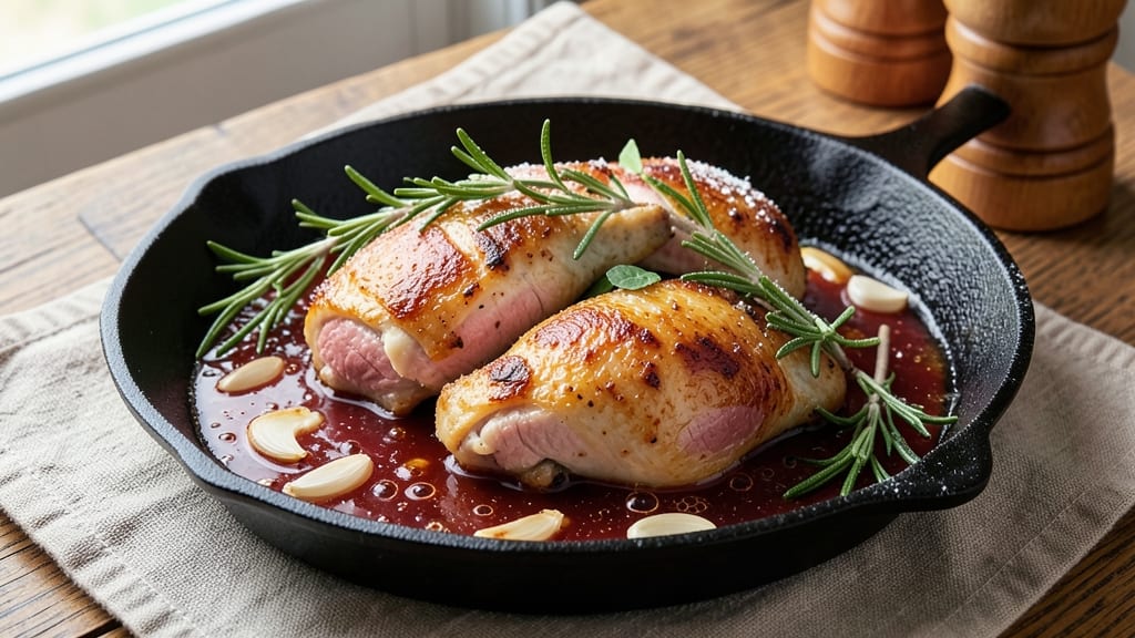 Rosemary Apple Cider Chicken Recipe: Herb-Infused Pan Sauce That Caramelizes