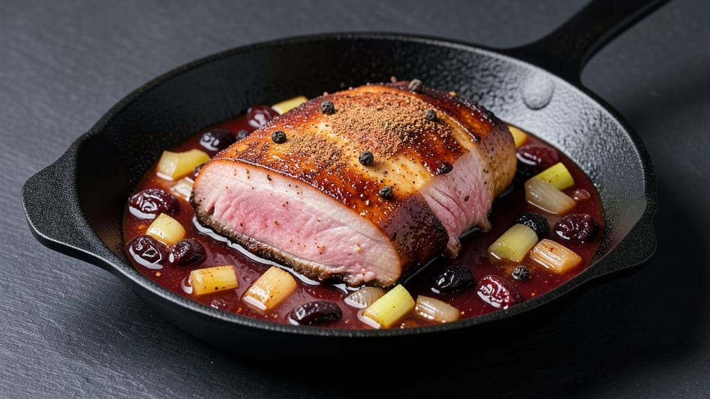 Apple Raisin Sauce for Ham Recipe: Celery-Pepper Crunch Meets Sweet-Tart Gloss