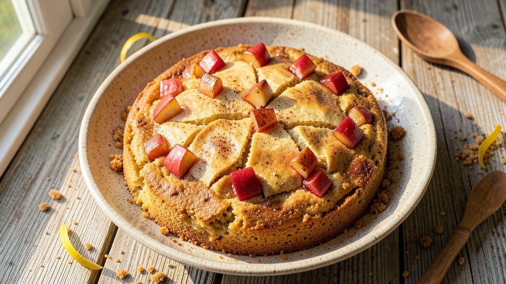 Apple Polenta Cake Recipe: Moist Layers With Crunchy Celery-Topped Crust