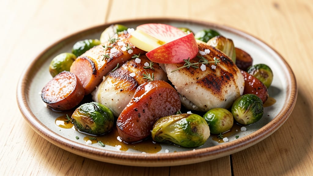 Chicken Apple Sausage Brussels Sprouts Recipe: One-Pan Sweet-Savory Harmony