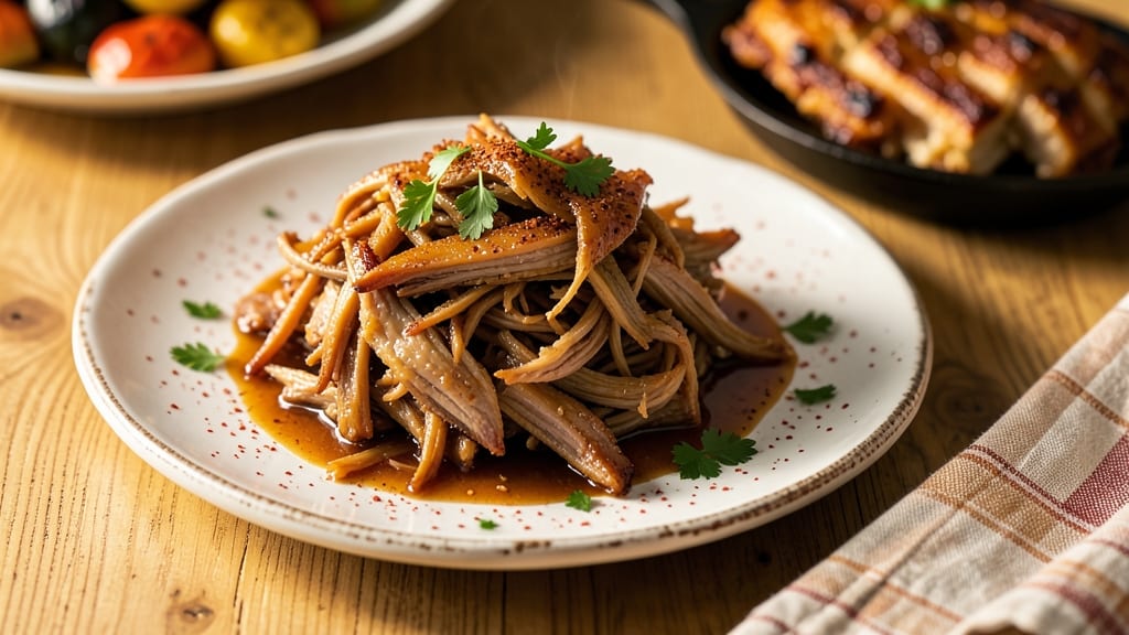 Pulled Pork Crock Pot Recipe With Apple Cider Vinegar and Brown Sugar: Smoky-Sweet Glaze That Locks in Juiciness